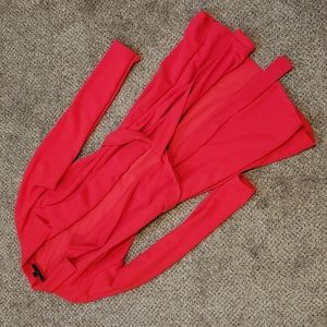 Red Missguided wrap dress